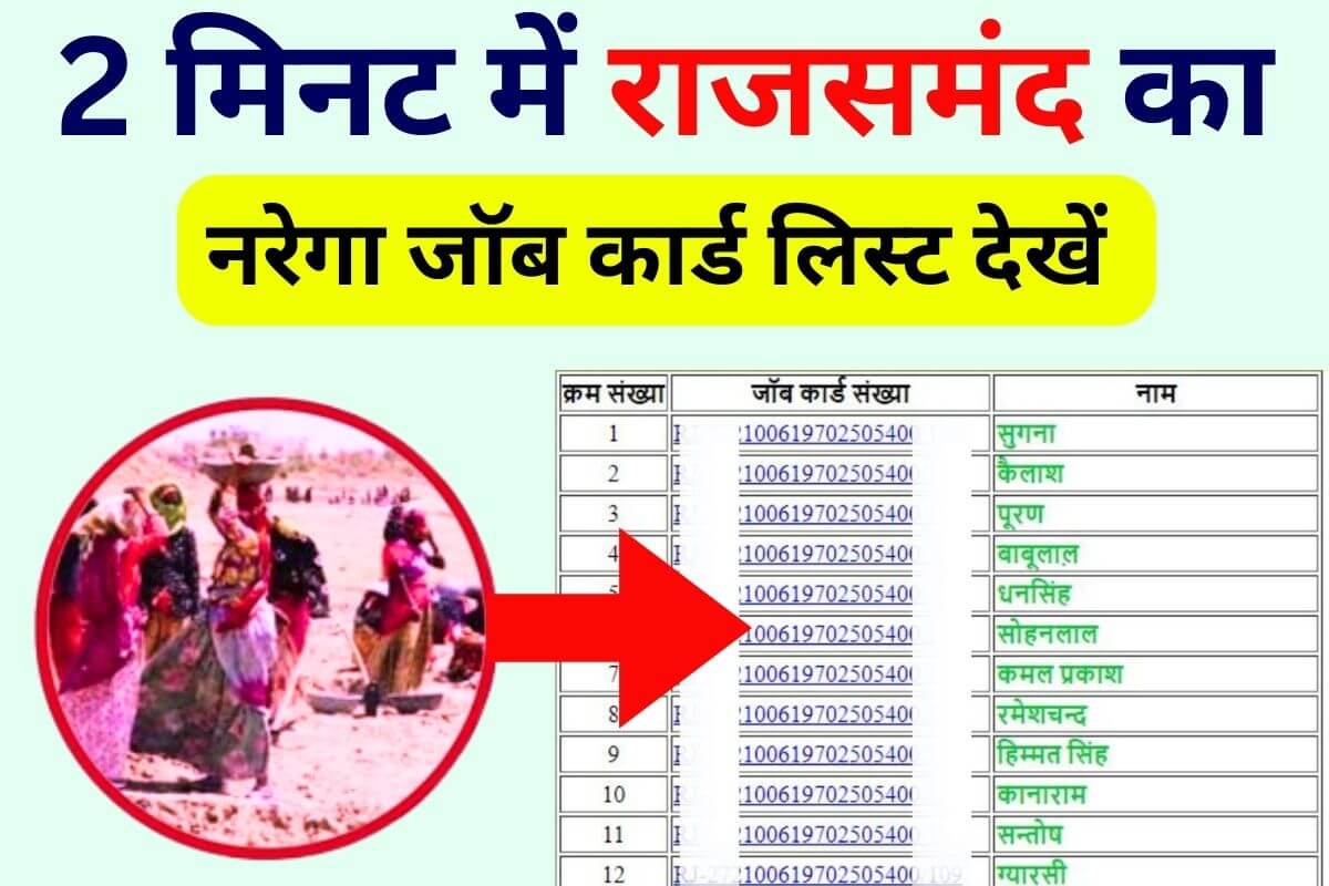 Nrega Job Card List Rajsamand