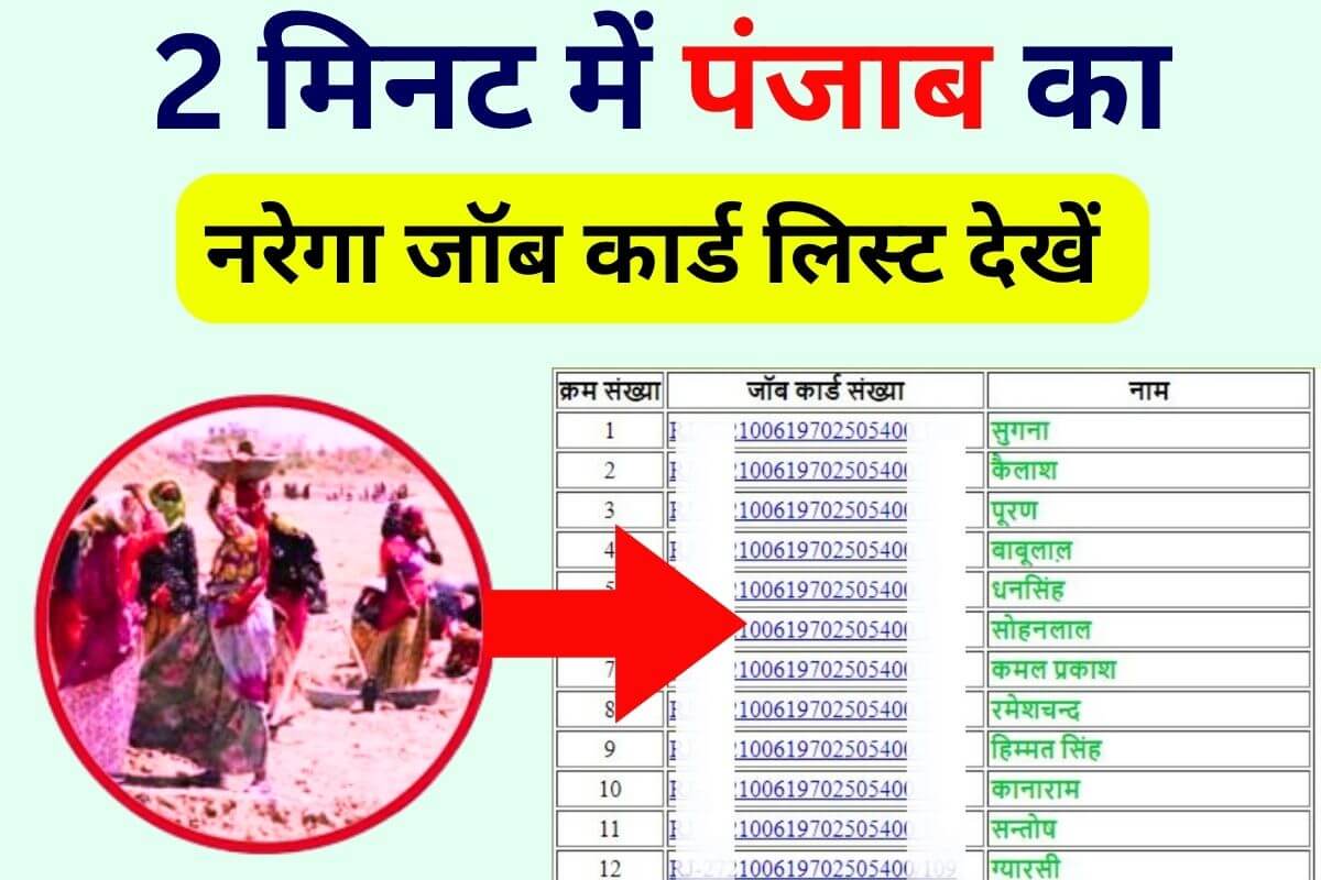 Nrega Punjab Job Card List