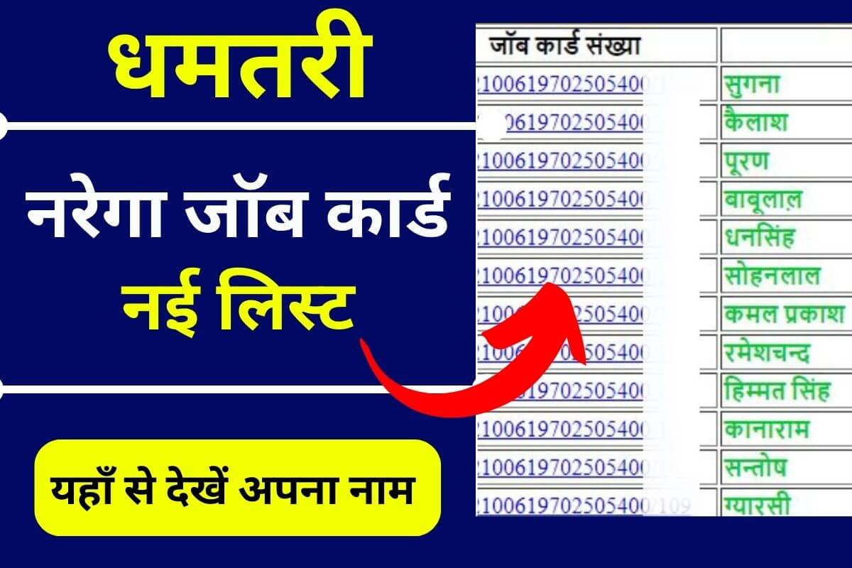 Nrega Dhamtari Job Card List
