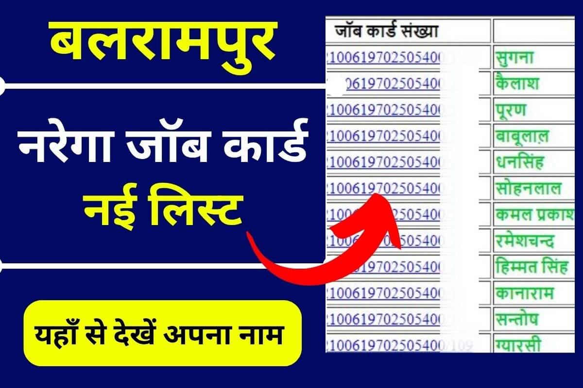 Nrega Job Card List balrampur